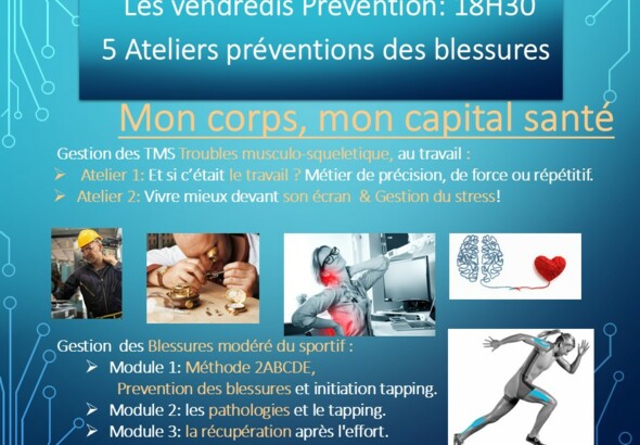 Les vendredis prévention : mon corps, mon capital santé