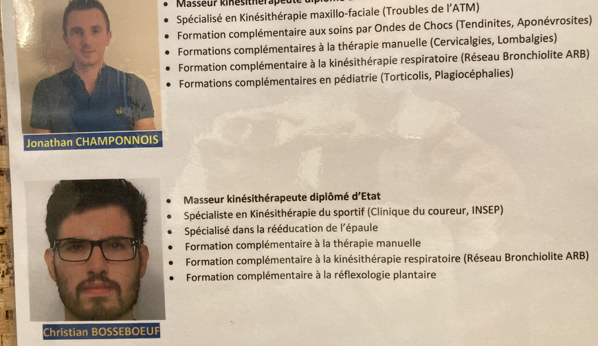 Kinésithérapie du Sport Bosseboeuf Champonnois